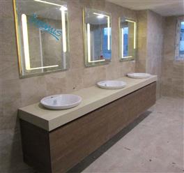 کابینت روشویی با صفحه کوارتز