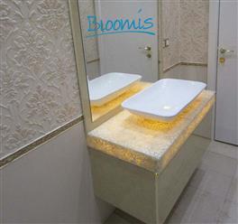 کابینت روشویی با صفحه ریوراستون